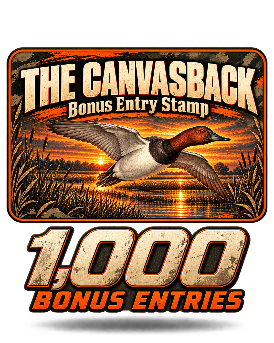 Canvasback Bonus Entry Stamp